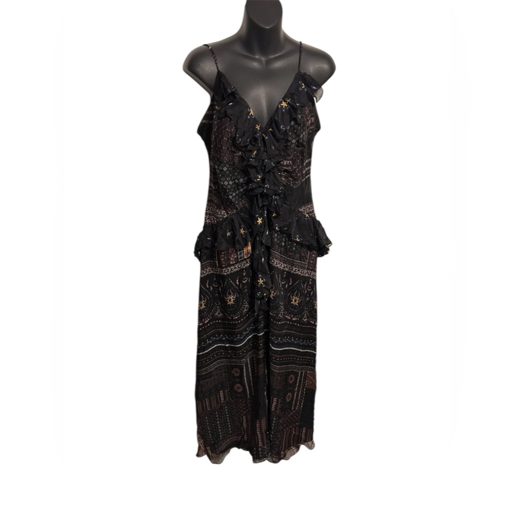 NWT Anthropologie Let Me Be floral maxi with ruffles - Picture 4 of 11